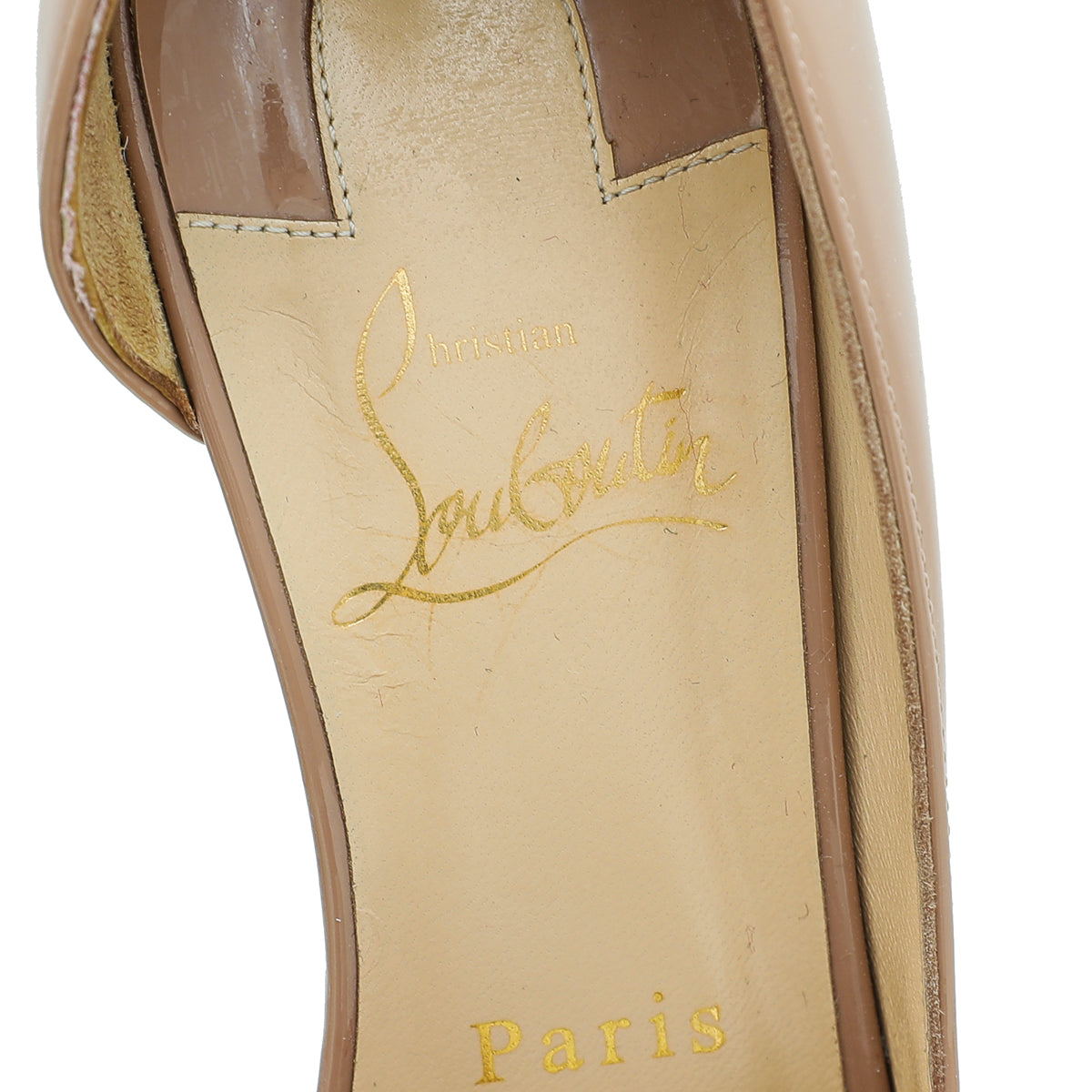 Christian Louboutin Nude Iriza 100 Pumps 37