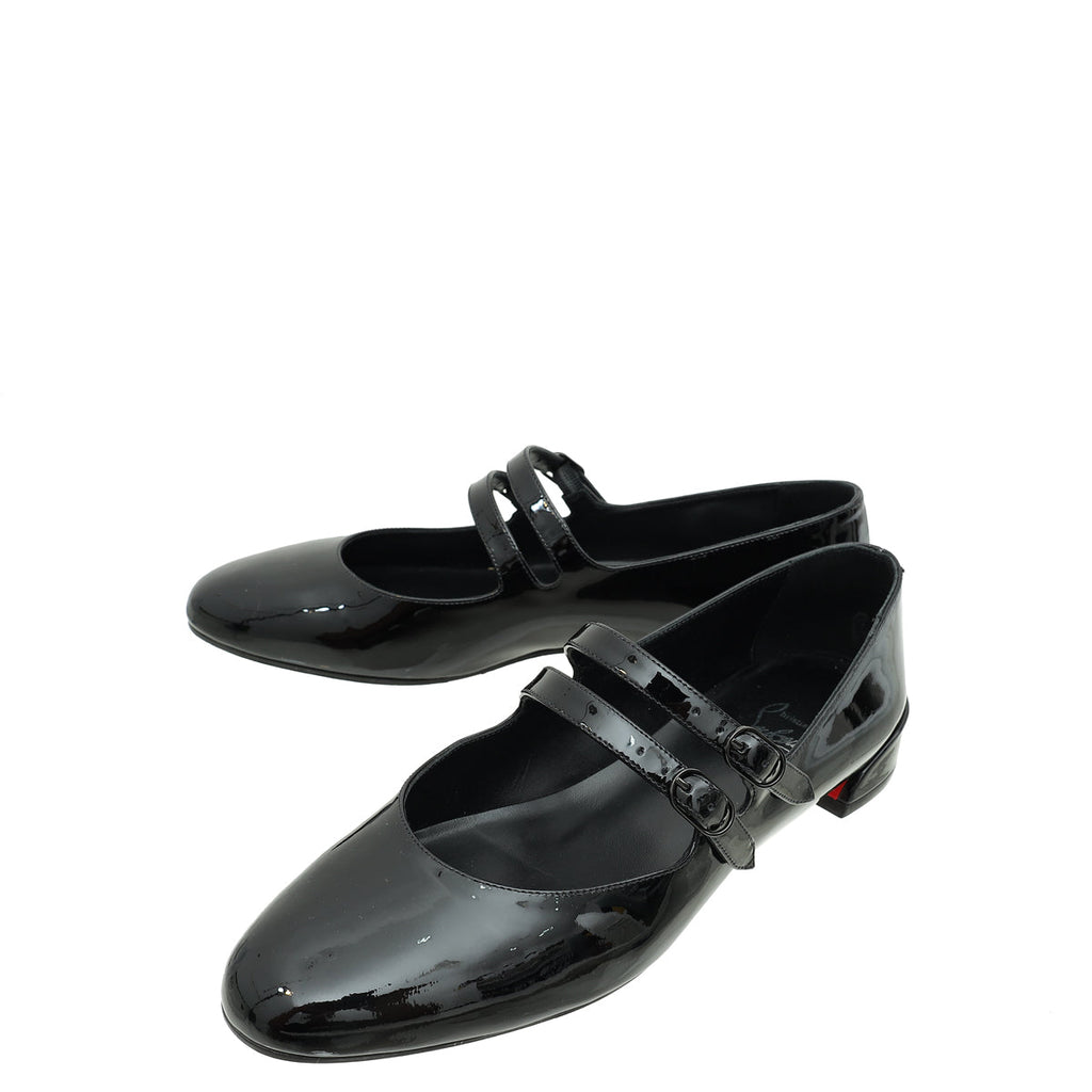 Christian Louboutin Black Sweet Jane Ballerinas 37