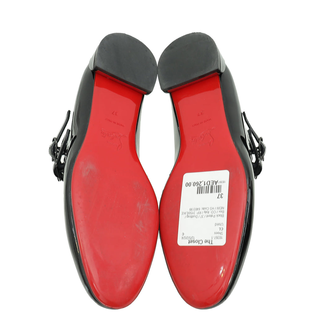 Christian Louboutin Black Sweet Jane Ballerinas 37