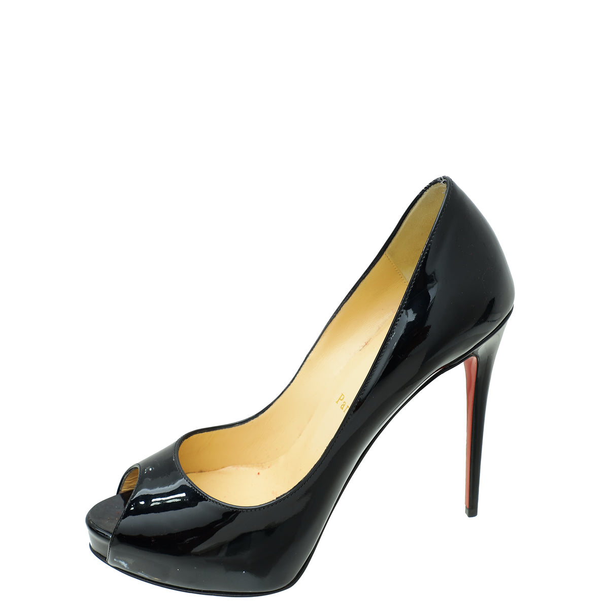 Christian Louboutin Black New Very Prive 120 Pumps 38