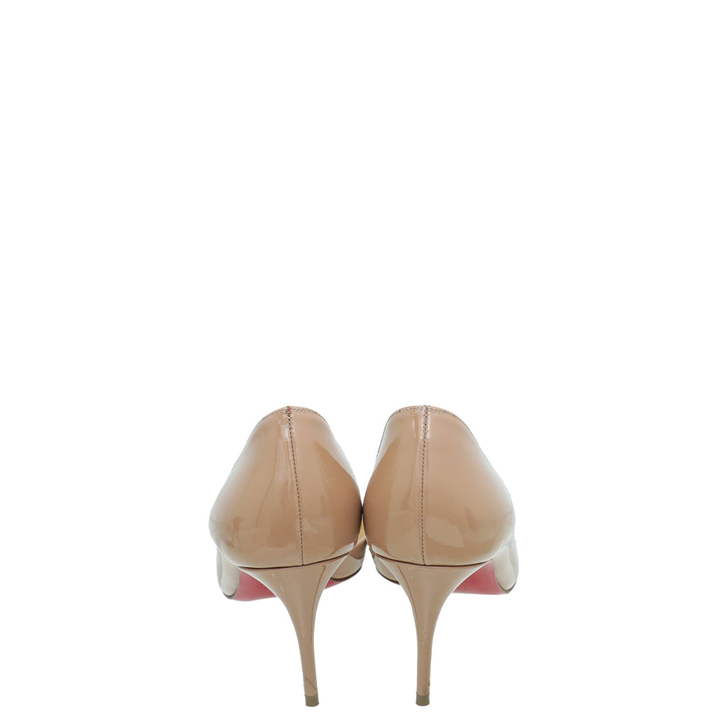 Christian Louboutin Nude Iriza 70 Pumps 38