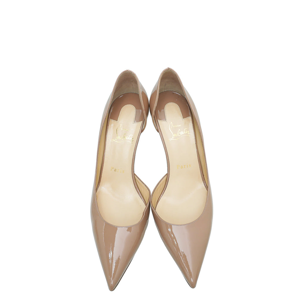 Christian Louboutin Nude Iriza 70 Pumps 38