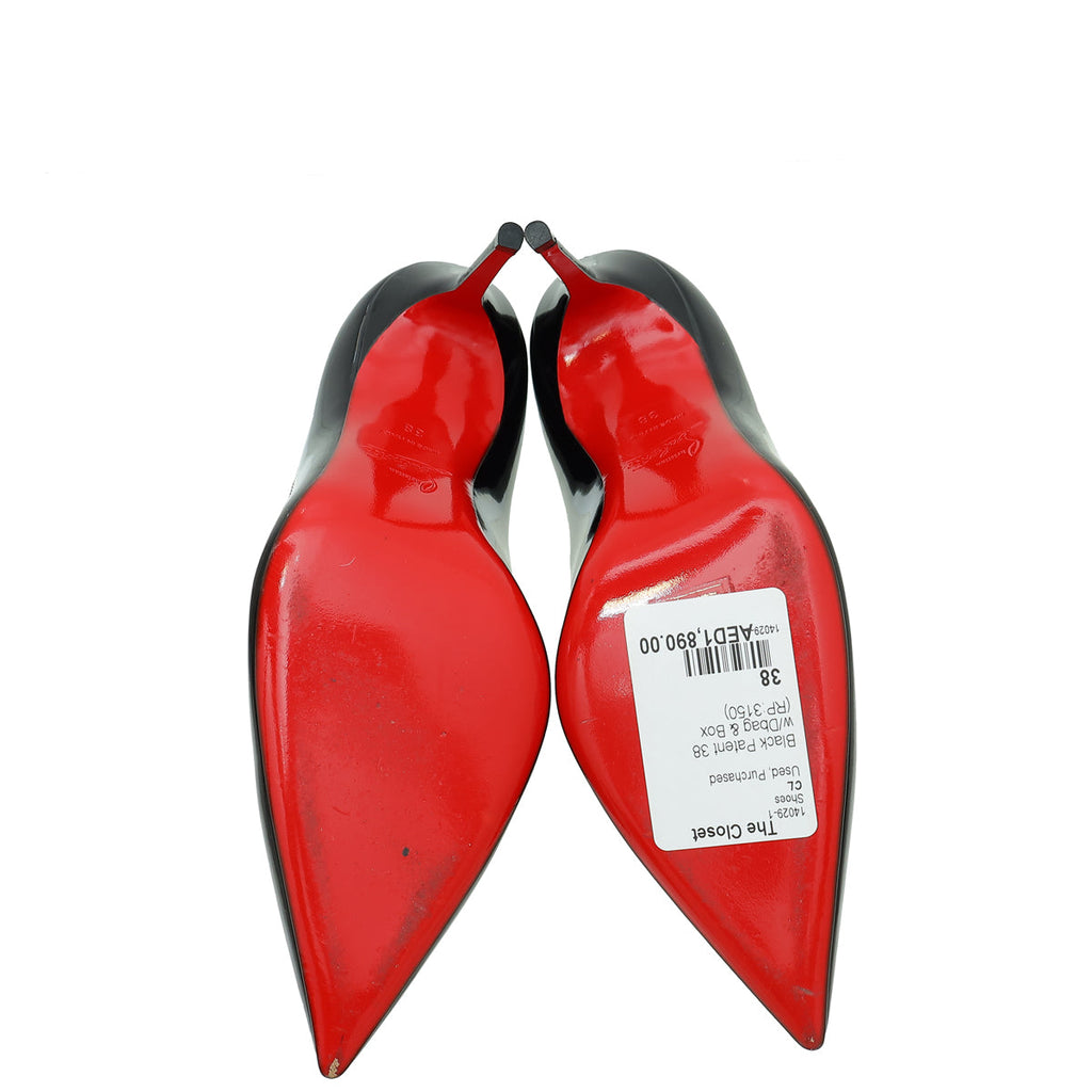 Christian Louboutin Black Decollete 554 100 Pump 38