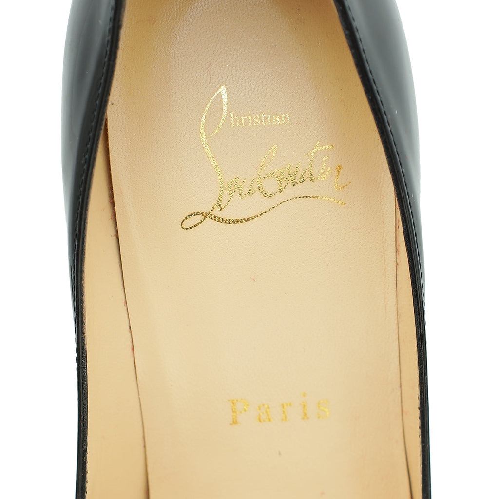 Christian Louboutin Black Decollete 554 100 Pump 38