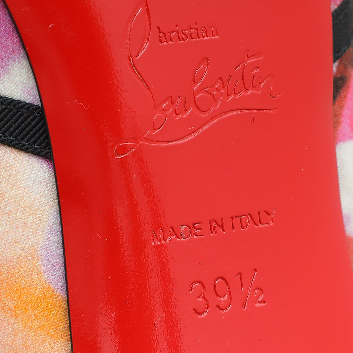 Christian Louboutin Bicolor Satin Bow Pump 39.5