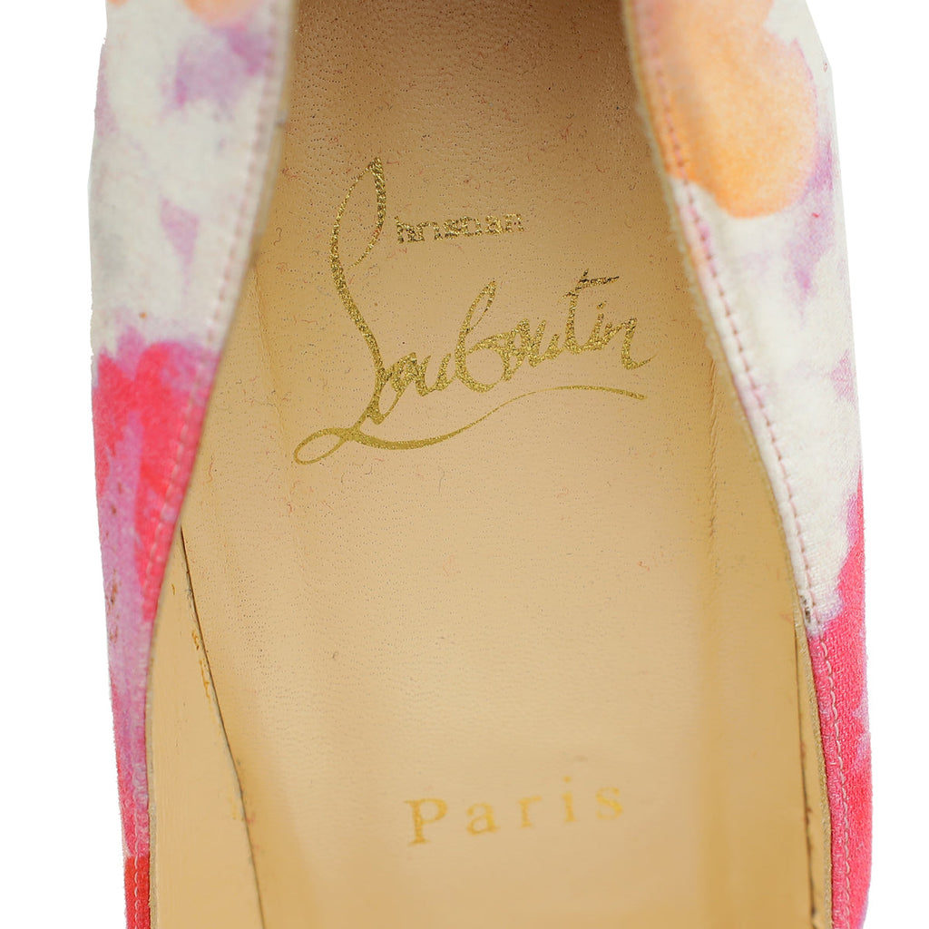 Christian Louboutin Bicolor Satin Bow Pump 39.5