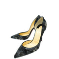 Christian Louboutin Black Iriza Bling Bling Studs Pump 39