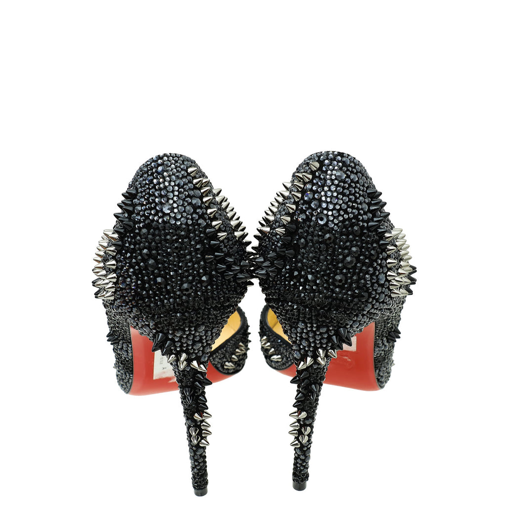 Christian Louboutin Black Iriza Bling Bling Studs Pump 39