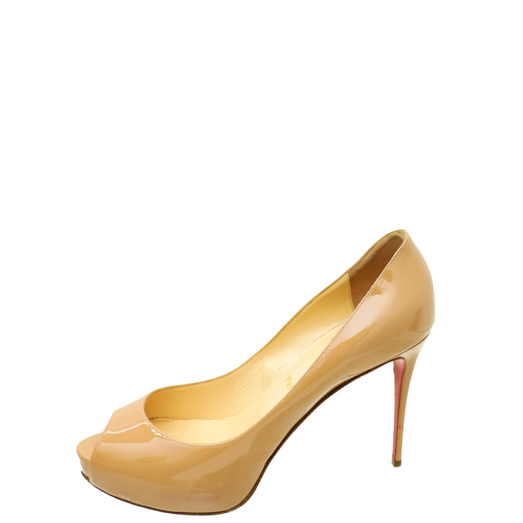 Christian Louboutin Nude New Very Prive 100 Pump 40.5