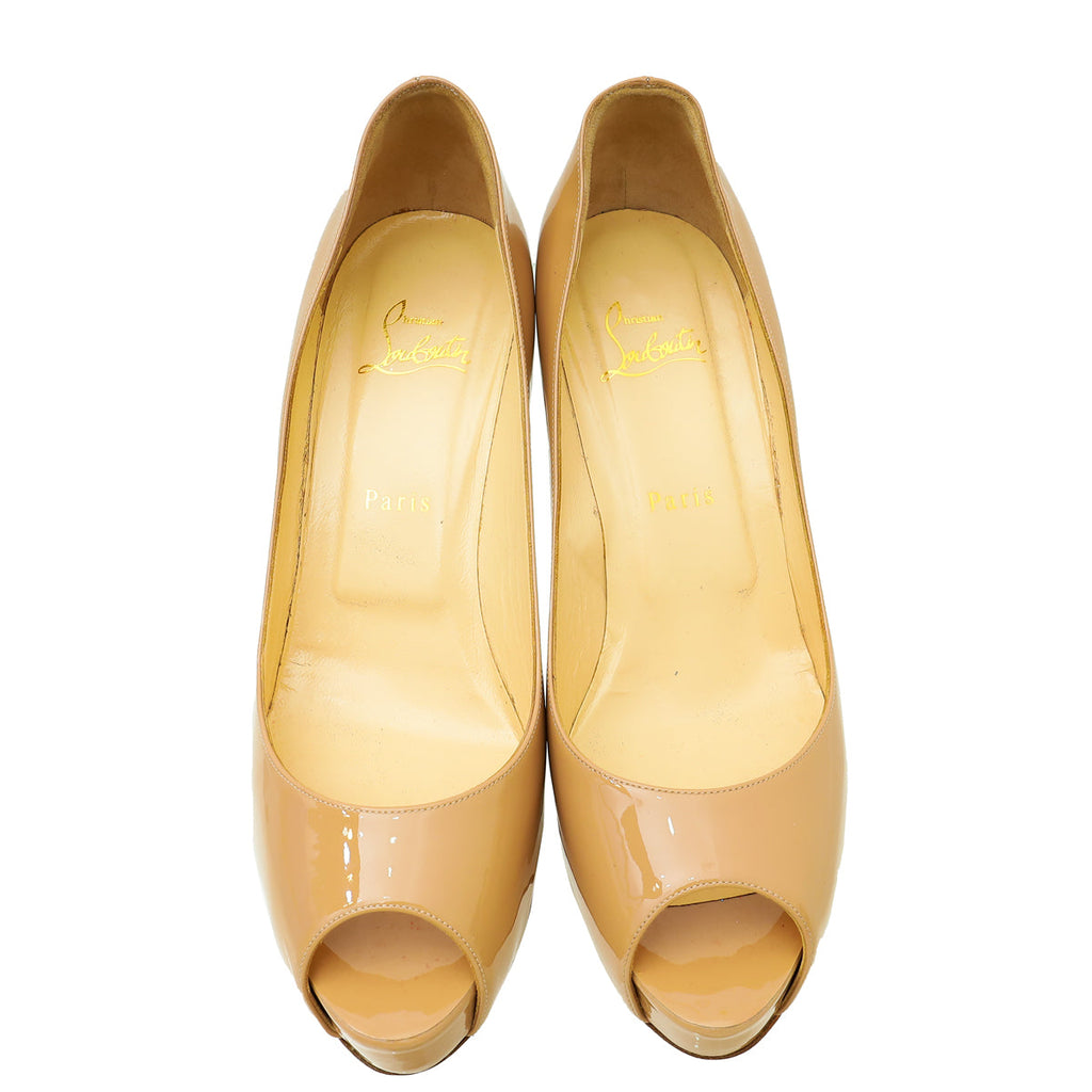 Christian Louboutin Nude New Very Prive 100 Pump 40.5