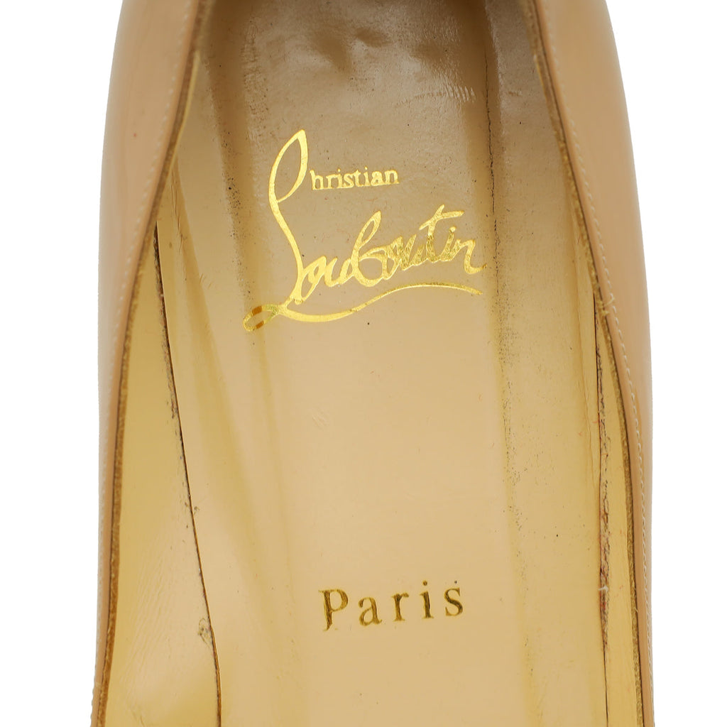 Christian Louboutin Nude New Very Prive 100 Pump 40.5
