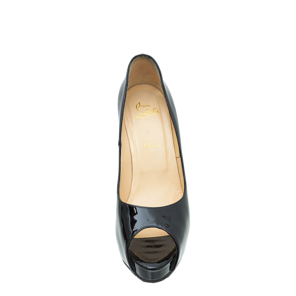 Christian Louboutin Black New Very Prive 120 Pumps 40