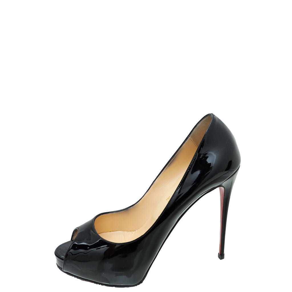 Christian Louboutin Black New Very Prive 120 Pumps 40
