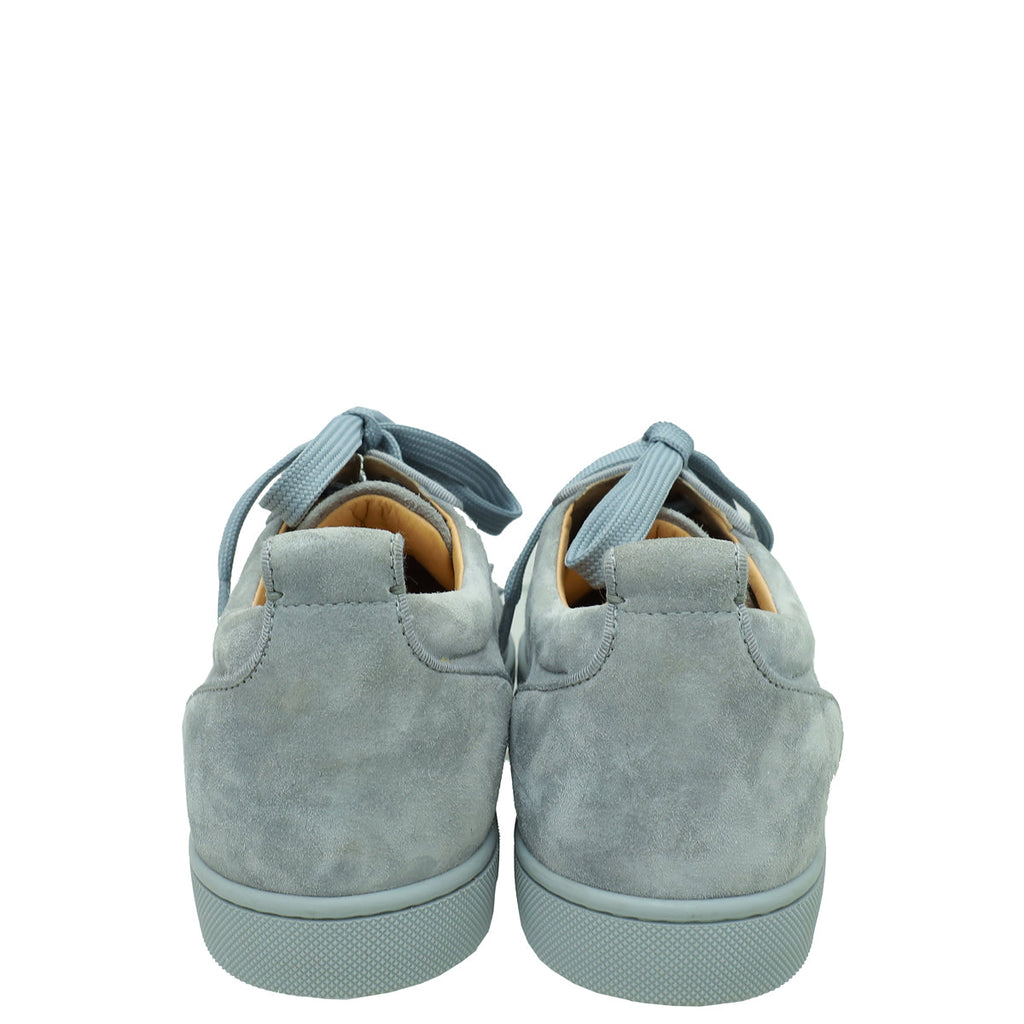 Christian Louboutin Grey Louis Junior Spike Sneakers 40