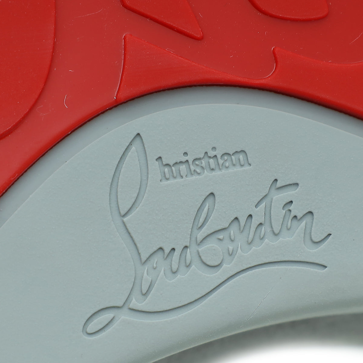 Christian Louboutin Grey Louis Junior Spike Sneakers 40