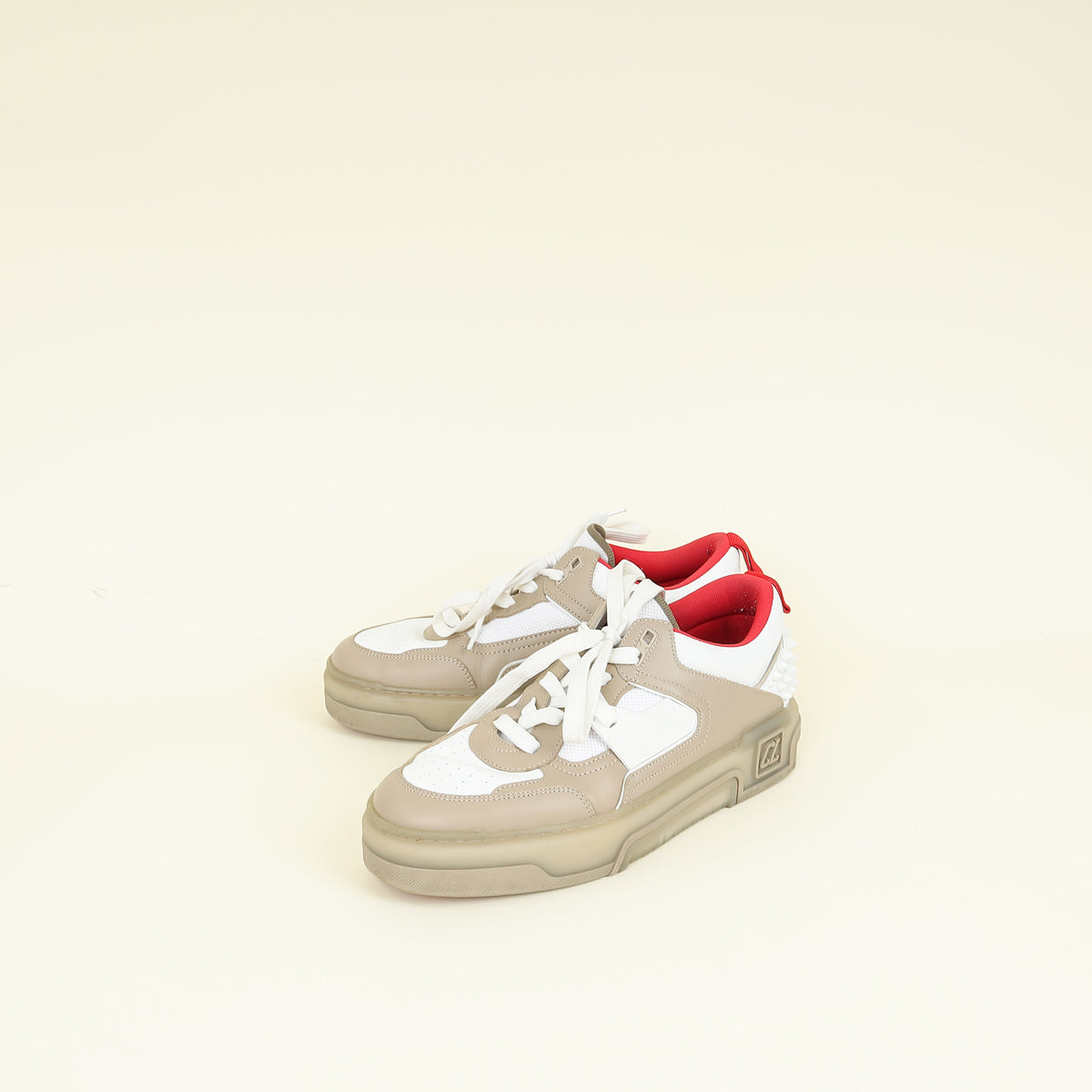 Christian Louboutin Bicolor Astroloubi Low-top Sneakers 41