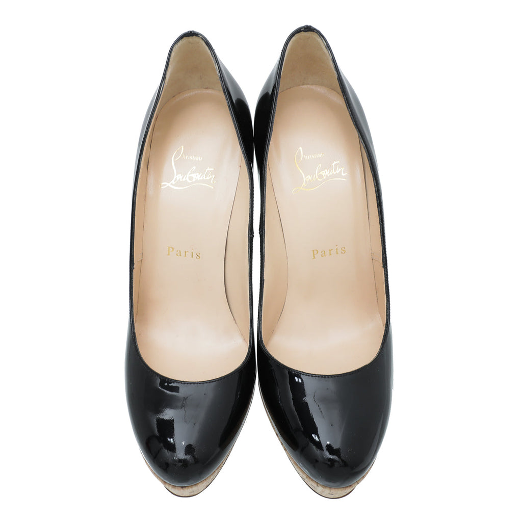 Christian Louboutin Bicolor Bianca Cork Pumps 37