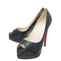 Christian Louboutin Black Python Altadama Pump 36.5