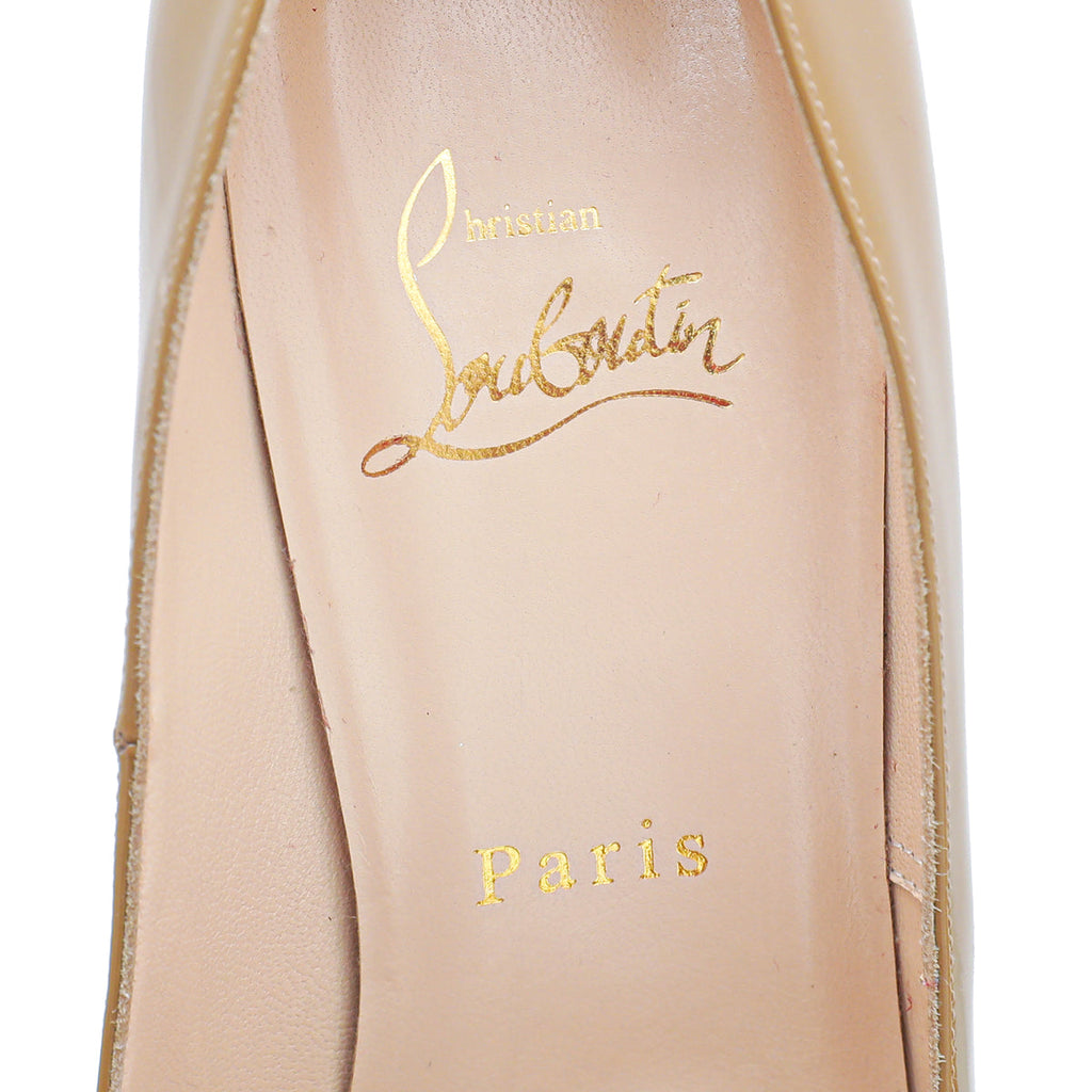 Christian Louboutin Bicolor Bianca Cork Pumps 37
