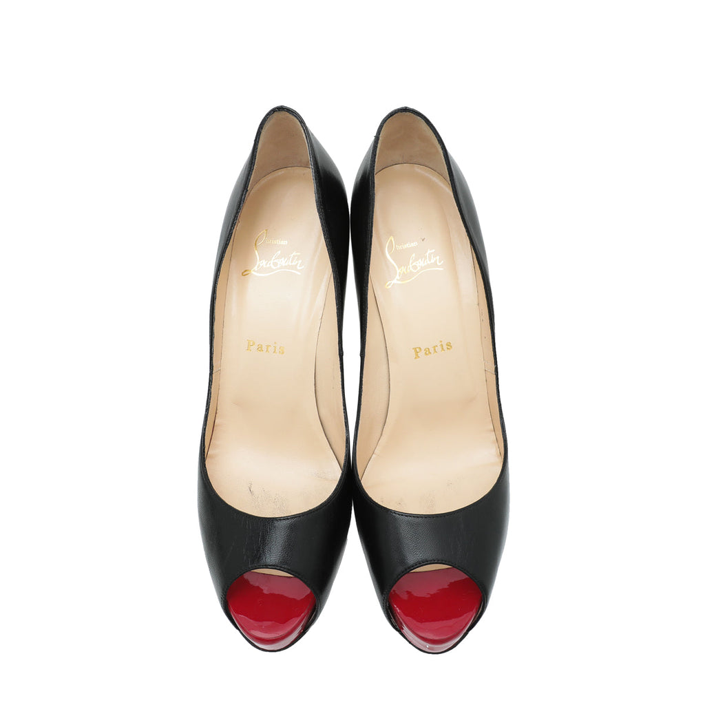 Christian Louboutin Black Very Prive Pump 40