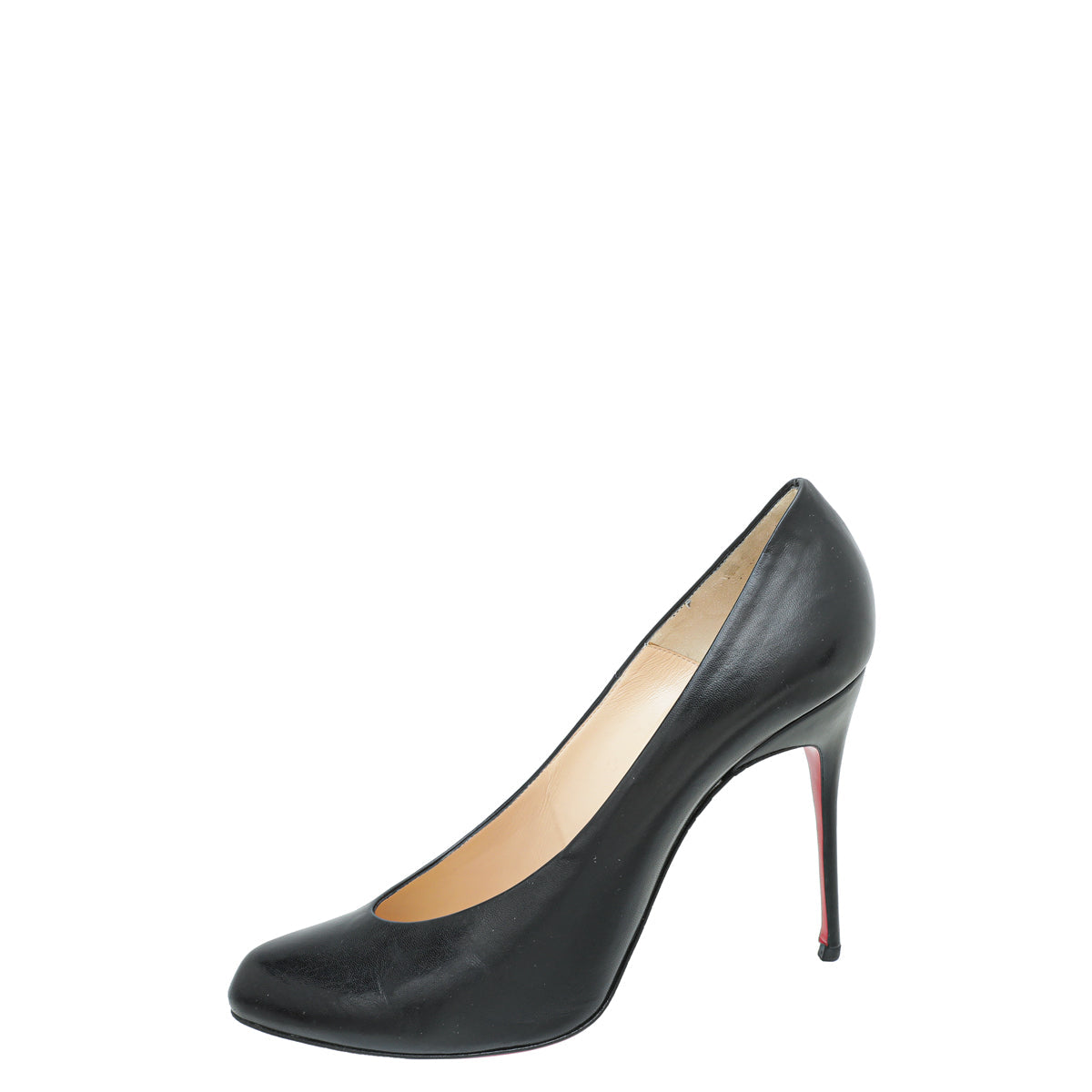 Christian Louboutin Black Round Toe Calfskin Pump 41