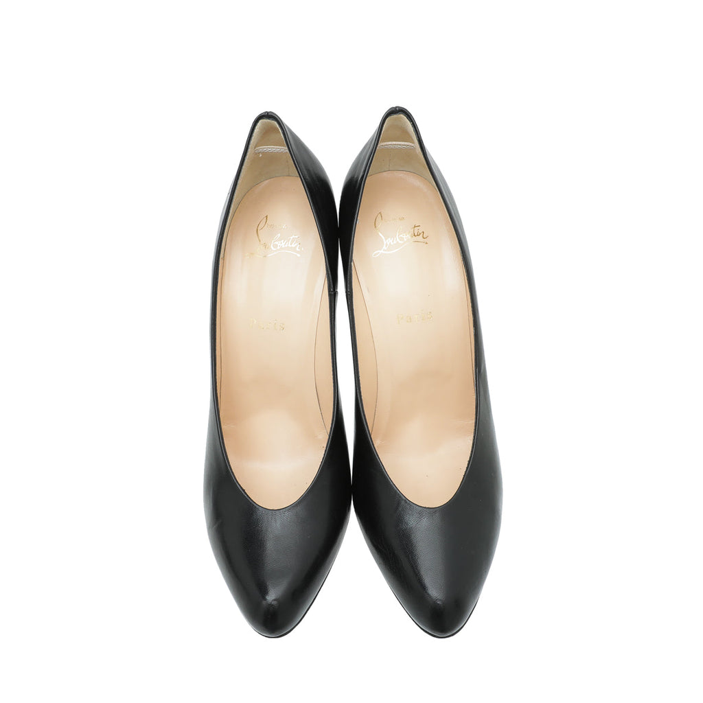 Christian Louboutin Black Round Toe Calfskin Pump 41
