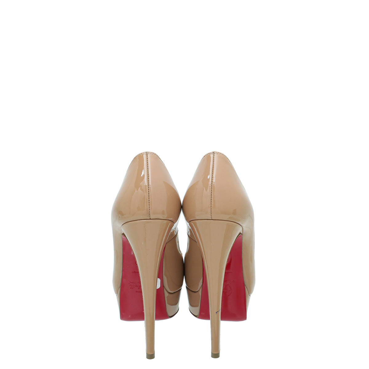 Christian Louboutin Nude Lady Peep 150 Pump 35.5