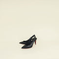 Christian Louboutin Black Lamb Sporty Kate 85 Sling 35