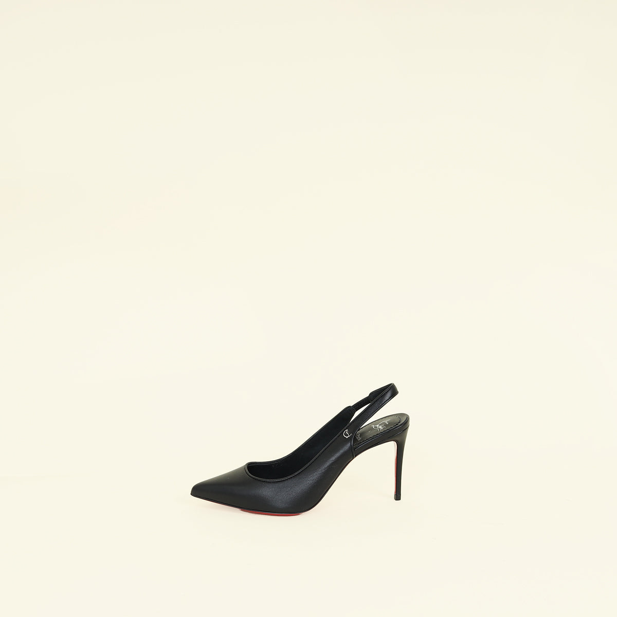 Christian Louboutin Black Lamb Sporty Kate 85 Sling 35