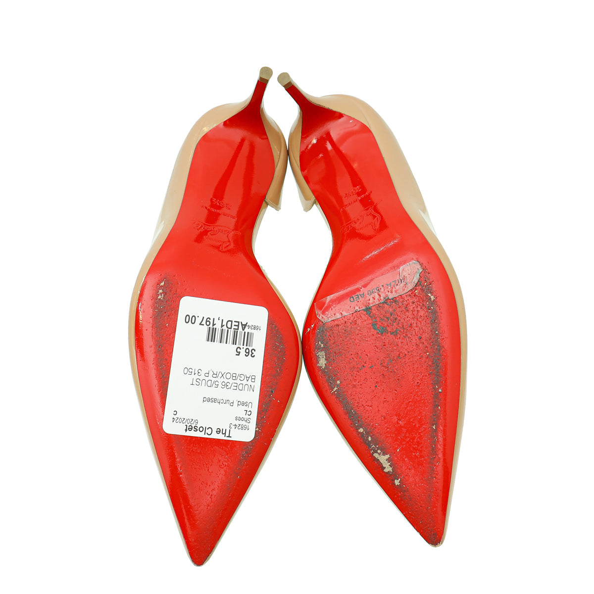 Christian Louboutin Nude Iriza 85 Pump 36.5