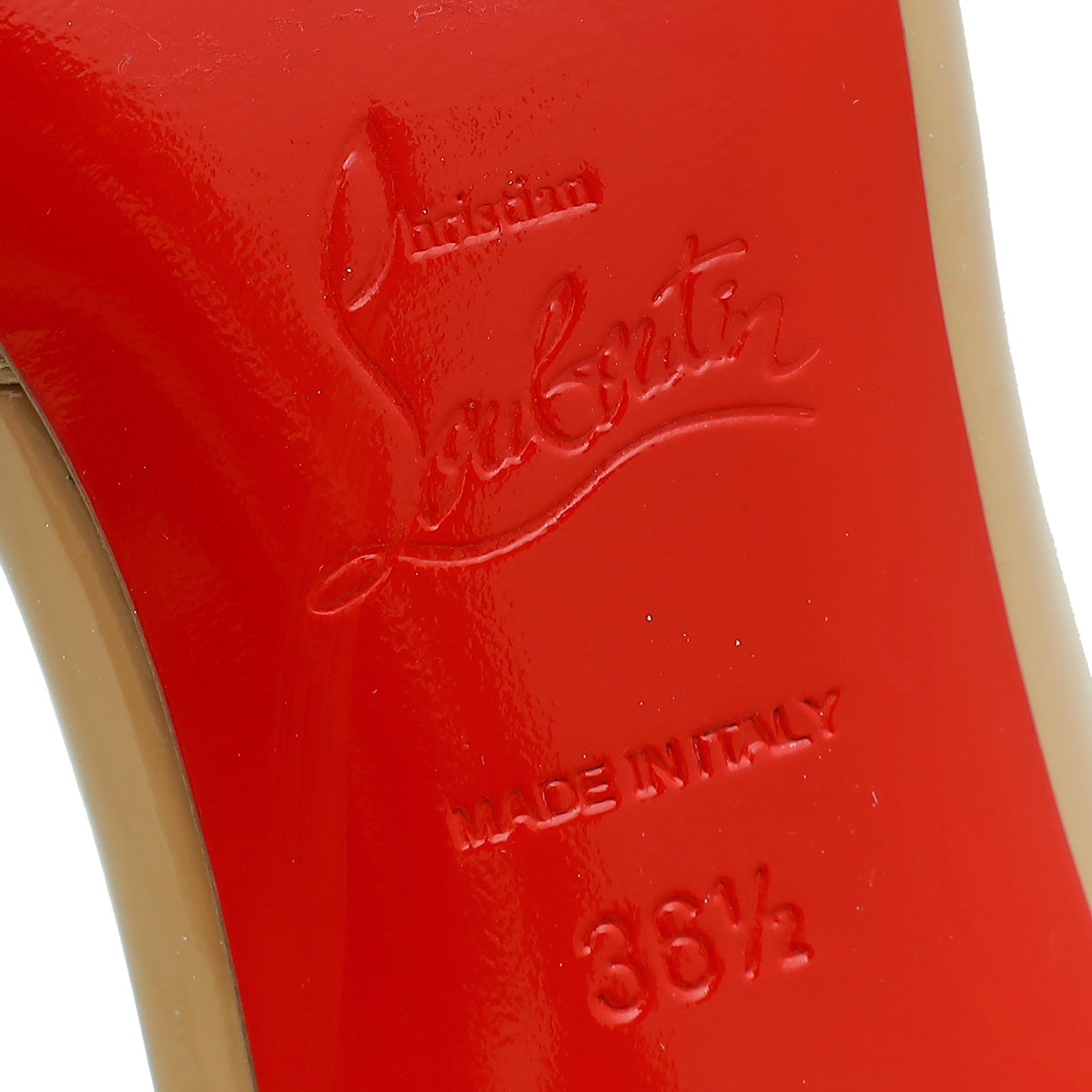 Christian Louboutin Nude Iriza 85 Pump 36.5