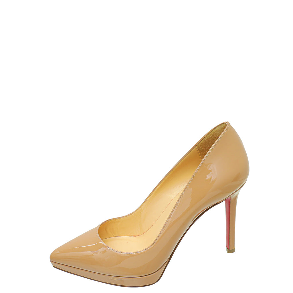 Christian Louboutin Nude Pigalle Plato 100 Pump 36