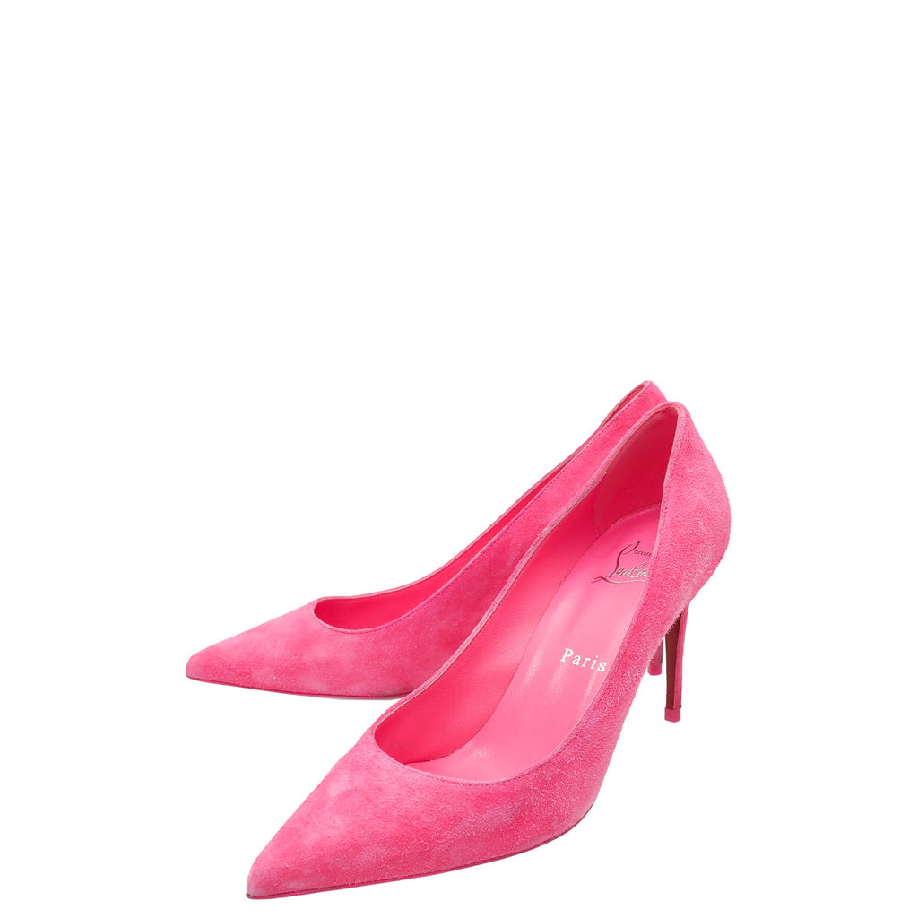 Christian Louboutin Hot Pink Veau Velours Kate 85 Pumps 36