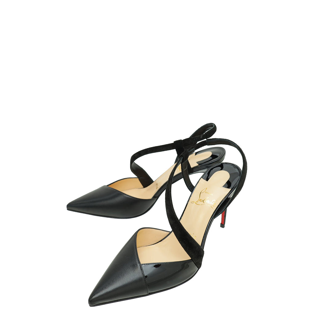 Christian Louboutin Black Platinana 85 Pump 36