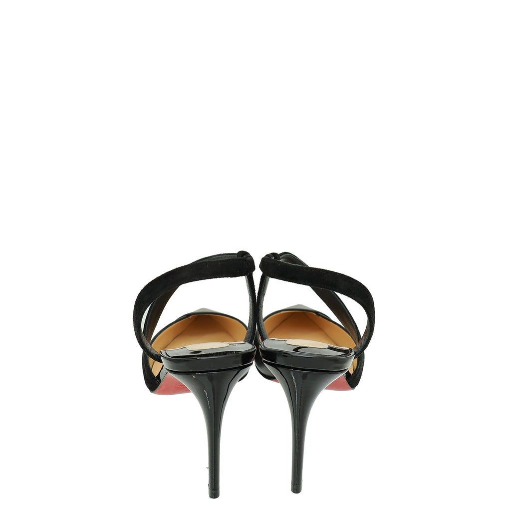 Christian Louboutin Black Platinana 85 Pump 36