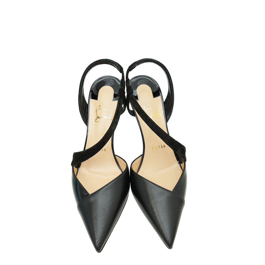 Christian Louboutin Black Platinana 85 Pump 36