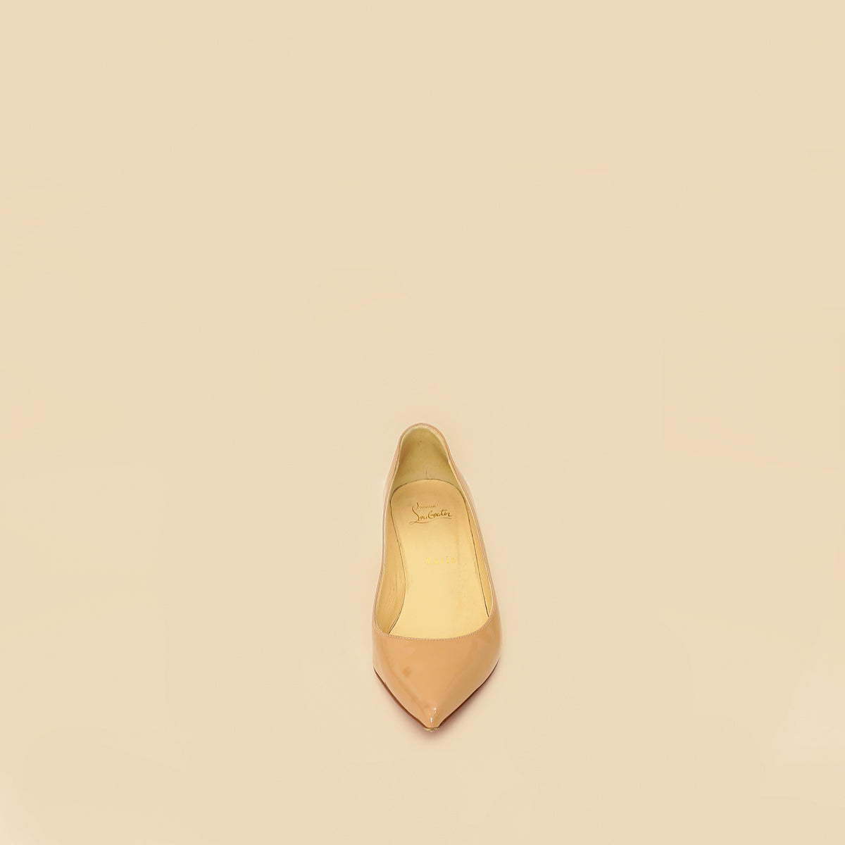 Christian Louboutin Nude Kate 60 Pumps 37.5