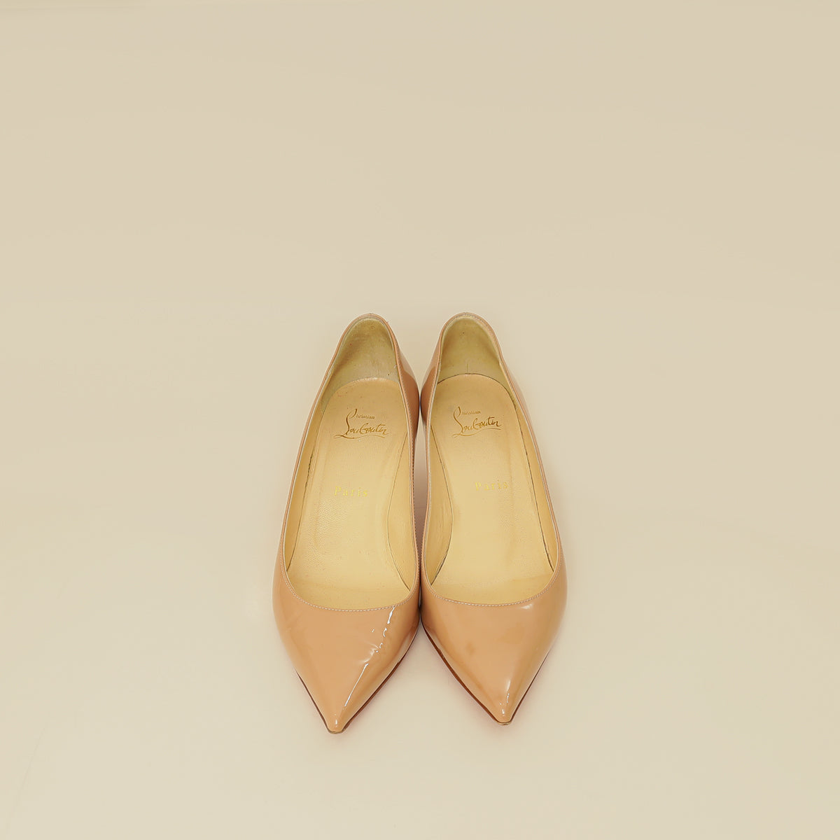Christian Louboutin Nude Kate 60 Pumps 37.5