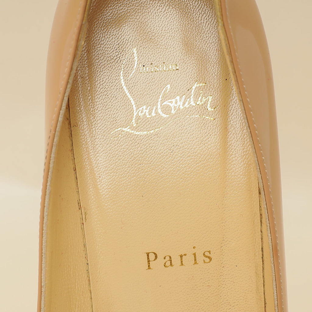Christian Louboutin Nude Kate 60 Pumps 37.5