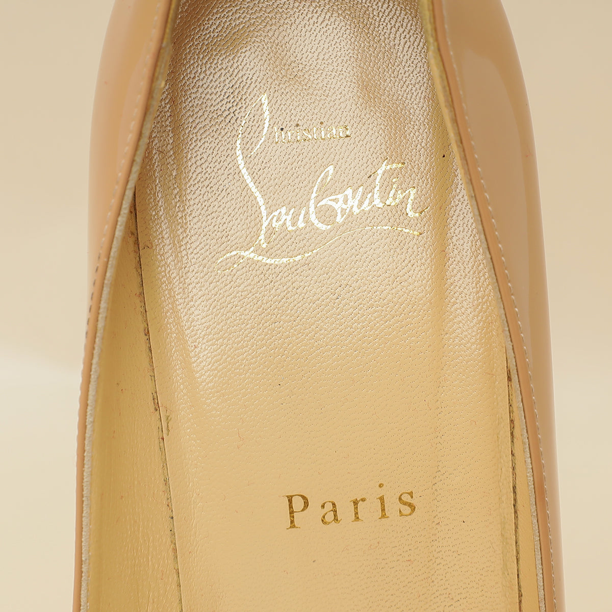 Christian Louboutin Nude Kate 60 Pumps 37.5
