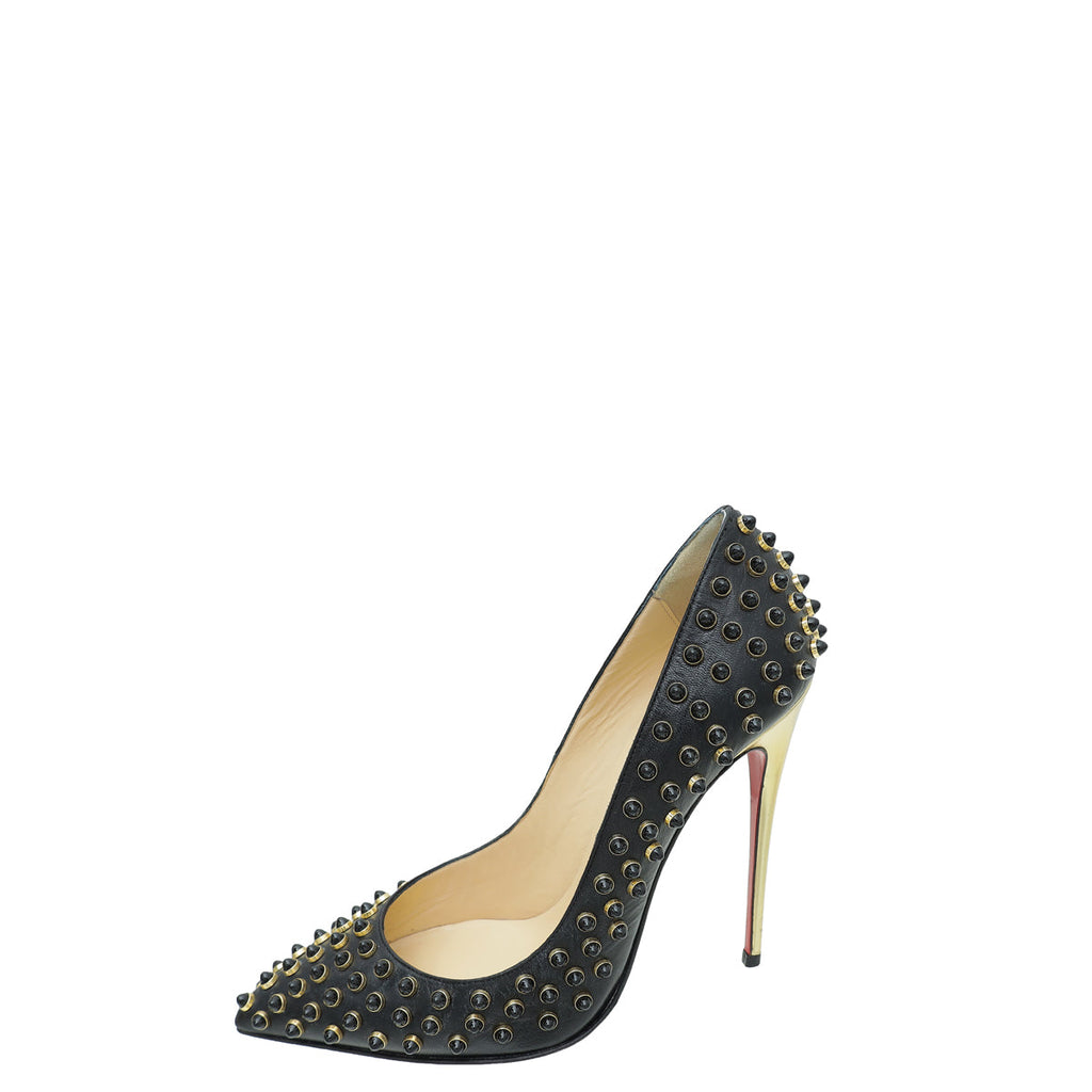 Christian Louboutin Bicolor Follies Cabo 120 Studded Pumps 37.5