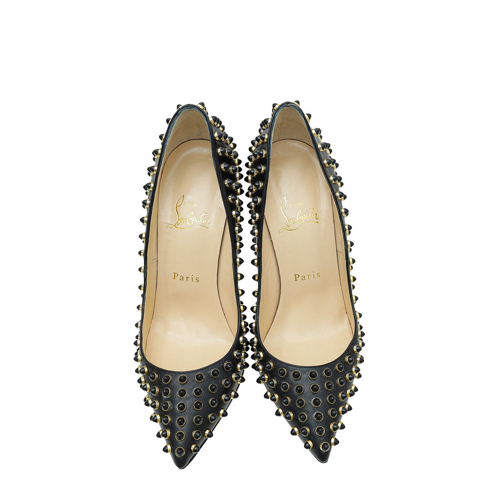 Christian Louboutin Bicolor Follies Cabo 120 Studded Pumps 37.5