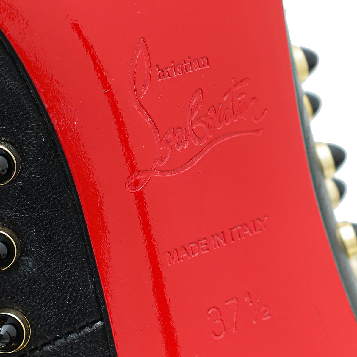 Christian Louboutin Bicolor Follies Cabo 120 Studded Pumps 37.5
