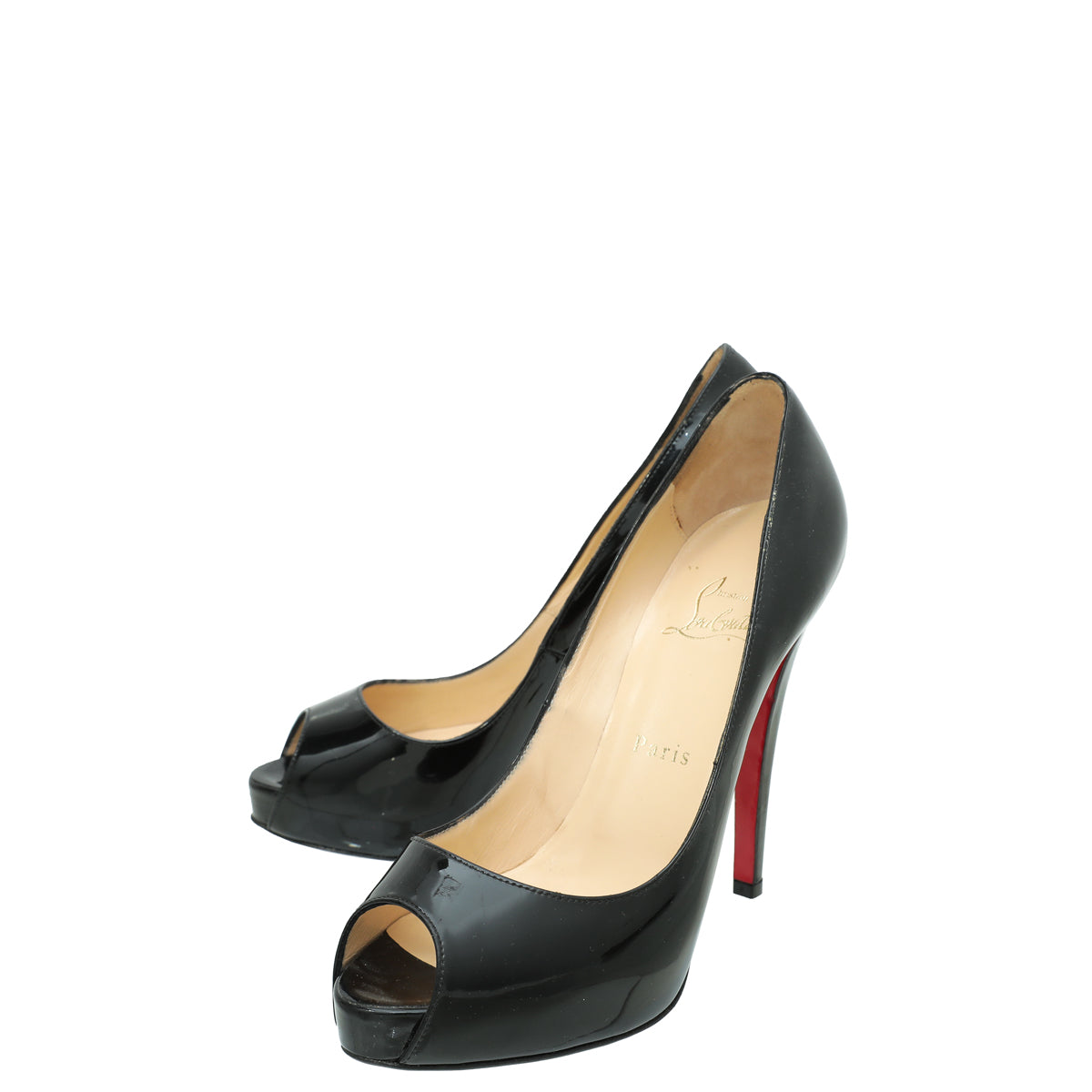 Christian Louboutin Black Very Prive 120 Pumps 37.5