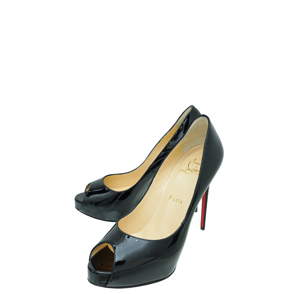 Christian Louboutin Black New Very Prive 120 Pumps 37.5