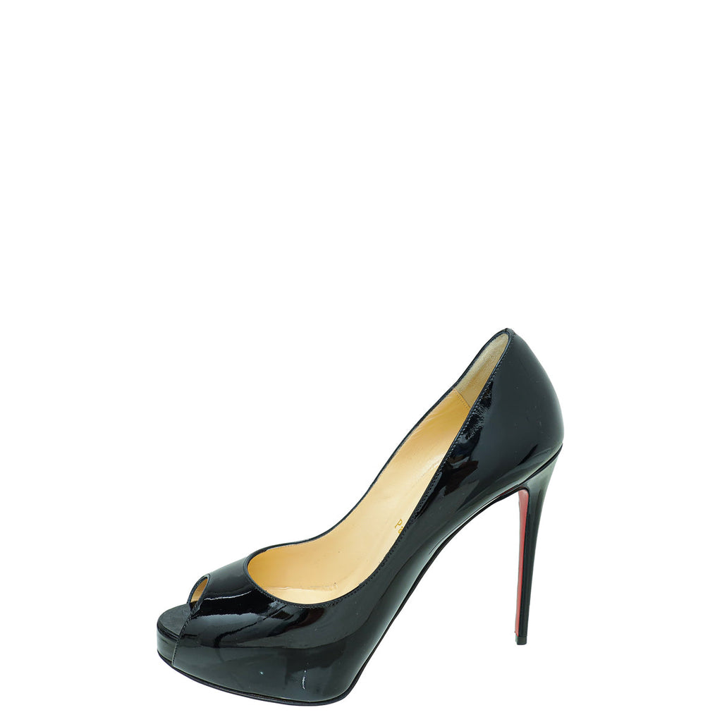 Christian Louboutin Black New Very Prive 120 Pumps 37.5