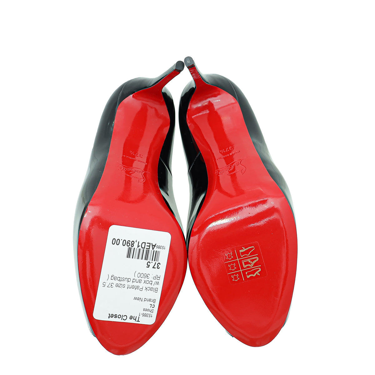 Christian Louboutin Black New Very Prive 120 Pumps 37.5