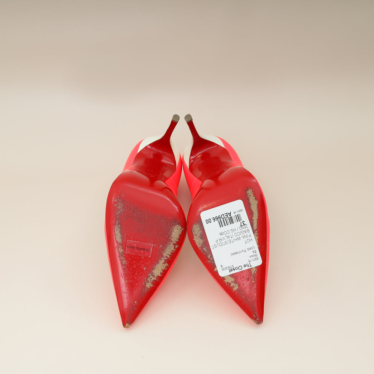 Christian Louboutin Bicolor So Kate Pump 37