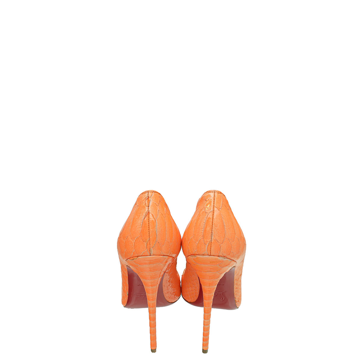 Christian Louboutin Flamingo Python So Kate 120 Pumps 37