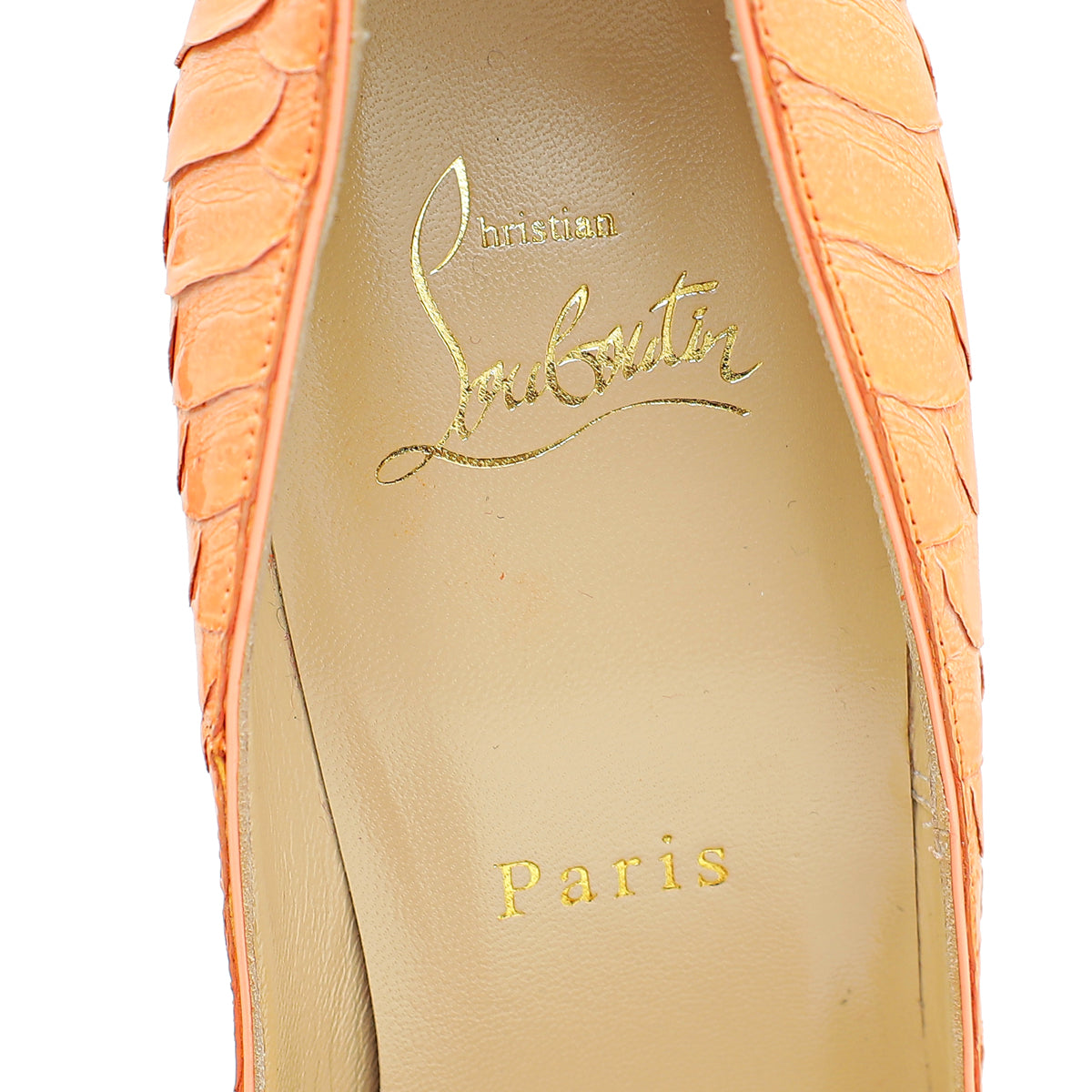 Christian Louboutin Flamingo Python So Kate 120 Pumps 37
